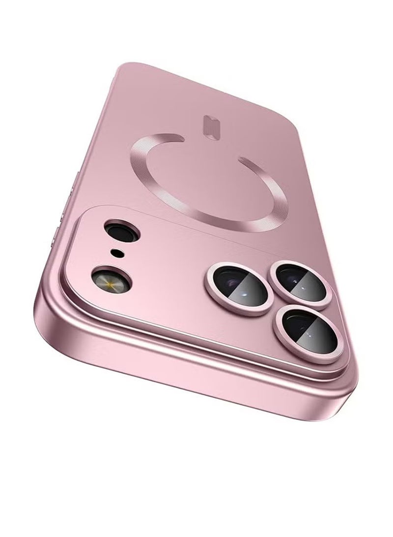 Apple iPhone 17 Pro Max Silicone Magsafe Case, Ultra-Hybrid Soft Back Case Cover Compatible With Magsafe, Camera Protection, Shockproof Bumper Case Cover For Apple iPhone 17 Pro Max - Baby Pink