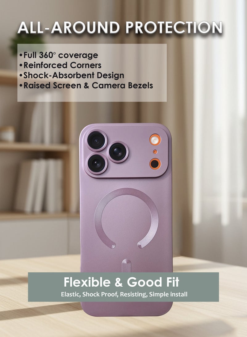 Apple iPhone 17 Pro Max Silicone Magsafe Case, Ultra-Hybrid Soft Back Case Cover Compatible With Magsafe, Camera Protection, Shockproof Bumper Case Cover For Apple iPhone 17 Pro Max - Baby Pink - Image 4