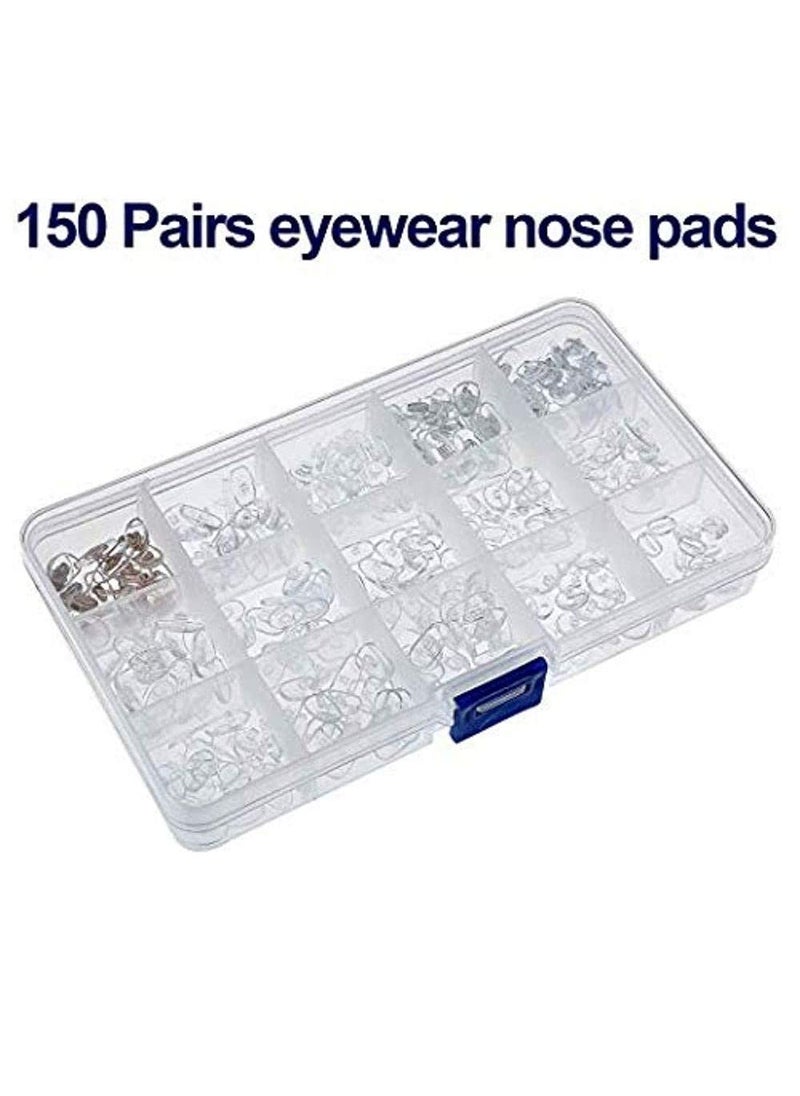 DIY Crafts DIY Crafts CTDIYHI44581 Eye Care Eyeglass Repair Kit Eyeglass Repair Kit 150 Pairs Eyewear Nose Pads Set Pack of  - Image 4