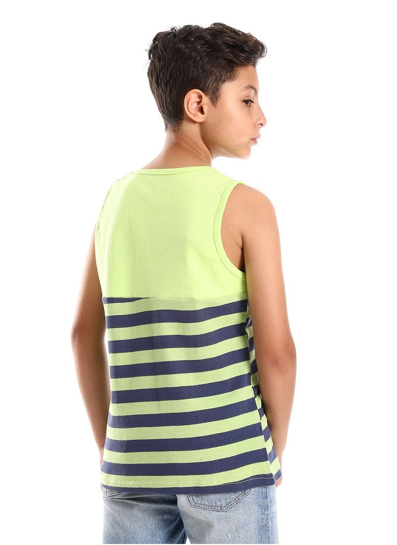Caesar Boys Stripped Sportive Tank Top  - Image 4