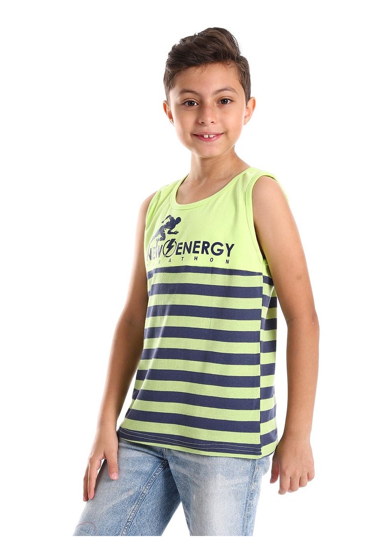 Caesar Boys Stripped Sportive Tank Top  - Image 2