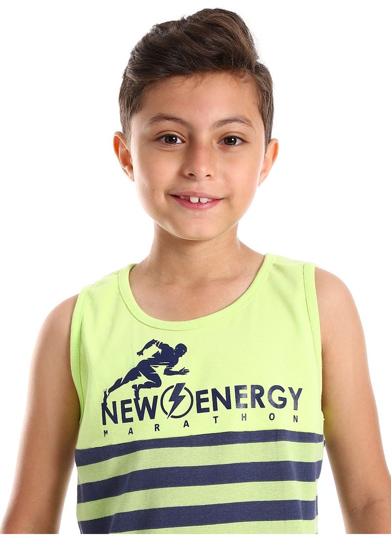 Caesar Boys Stripped Sportive Tank Top  - Image 3