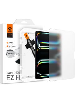 Spigen GLASTR EZ Fit Paper Touch for iPad PRO 13 inch M4 (2024) Screen Protector Premium PaperTouch Tempered Glass with Auto Align Technology - Case Friendly  - Image 1