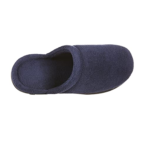 Isotoner Women's Classic Terry Clog Slippers Slip on, Navy, X-Small / 5.5-6 US - Image 5