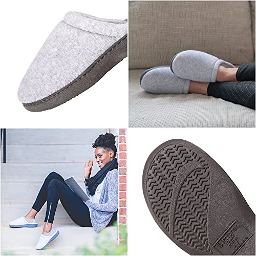 Isotoner Women's Classic Terry Clog Slippers Slip on, Navy, X-Small / 5.5-6 US - Image 3