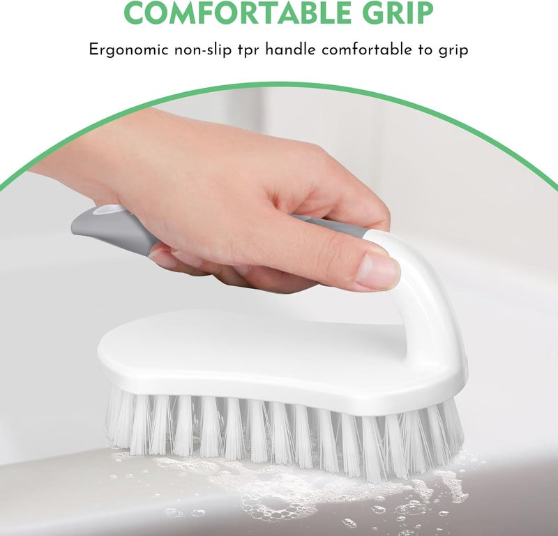 SetSail Heavy-Duty Scrub Brushes for Cleaning with Stiff Bristles Cleaning Brush for Shower, Bathroom, Carpet, Kitchen and Bathtub Scrubber - Image 4