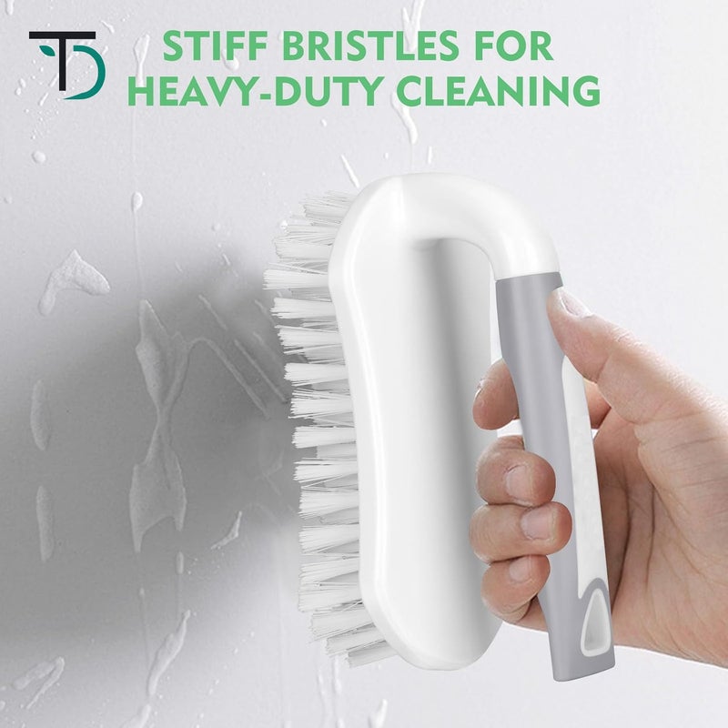 SetSail Heavy-Duty Scrub Brushes for Cleaning with Stiff Bristles Cleaning Brush for Shower, Bathroom, Carpet, Kitchen and Bathtub Scrubber - Image 3