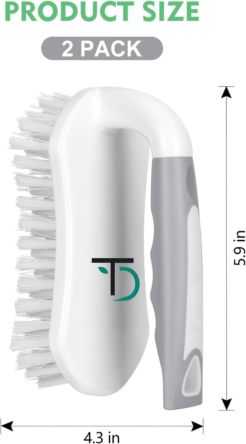 SetSail Heavy-Duty Scrub Brushes for Cleaning with Stiff Bristles Cleaning Brush for Shower, Bathroom, Carpet, Kitchen and Bathtub Scrubber - Image 2