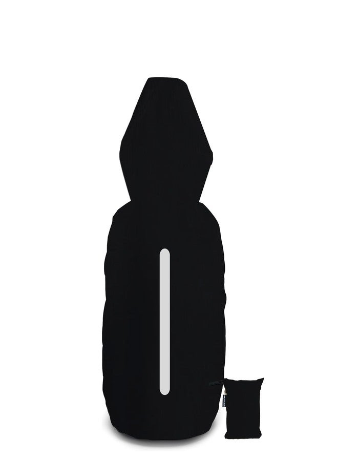 MUTMAIN غطاء حقيبة عاكس للضوء من MUTMAIN، مقاوم للماء، سعة 25 لترًا إلى 35 لترًا، مطلي بمادة البولي يوريثين، غطاء مطري لحقيبة الظهر مع مشبك وجيب تخزين، مقاوم للغبار، مناسب لحقائب المدرسة، وحقائب الكمبيوتر المحمول، وحقائب المكتب - Image 1