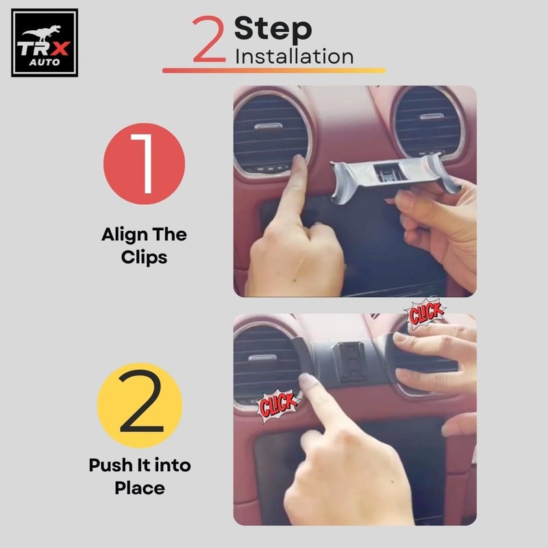 TRX AUTO Phone Holder Mount With Gravity Phone Holder For Porsche Boxster, Cayman 718 2016 To 2024 | Porsche Cayman Accessories | Porsche Boxster Accessories - Image 4