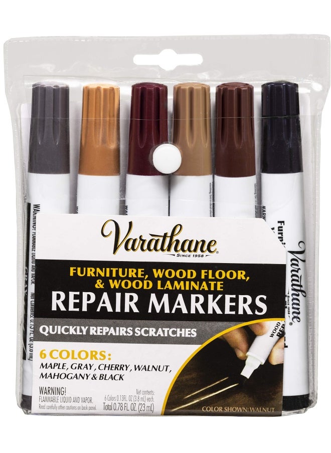 VARATHANE Varathane 347840 Wood Stain Repair Marker Kit Assorted 