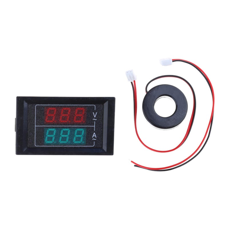 Dual Display Digital Voltmeter Ammeter 50V 500V 100A Voltage Current Meter Tester - Image 2