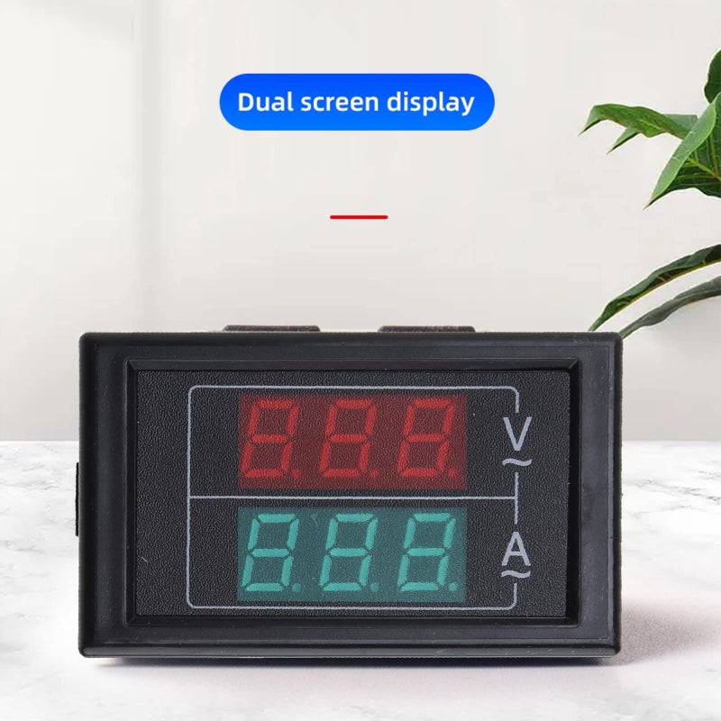 Dual Display Digital Voltmeter Ammeter 50V 500V 100A Voltage Current Meter Tester - Image 3