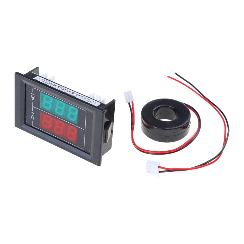 Dual Display Digital Voltmeter Ammeter 50V 500V 100A Voltage Current Meter Tester - Image 4