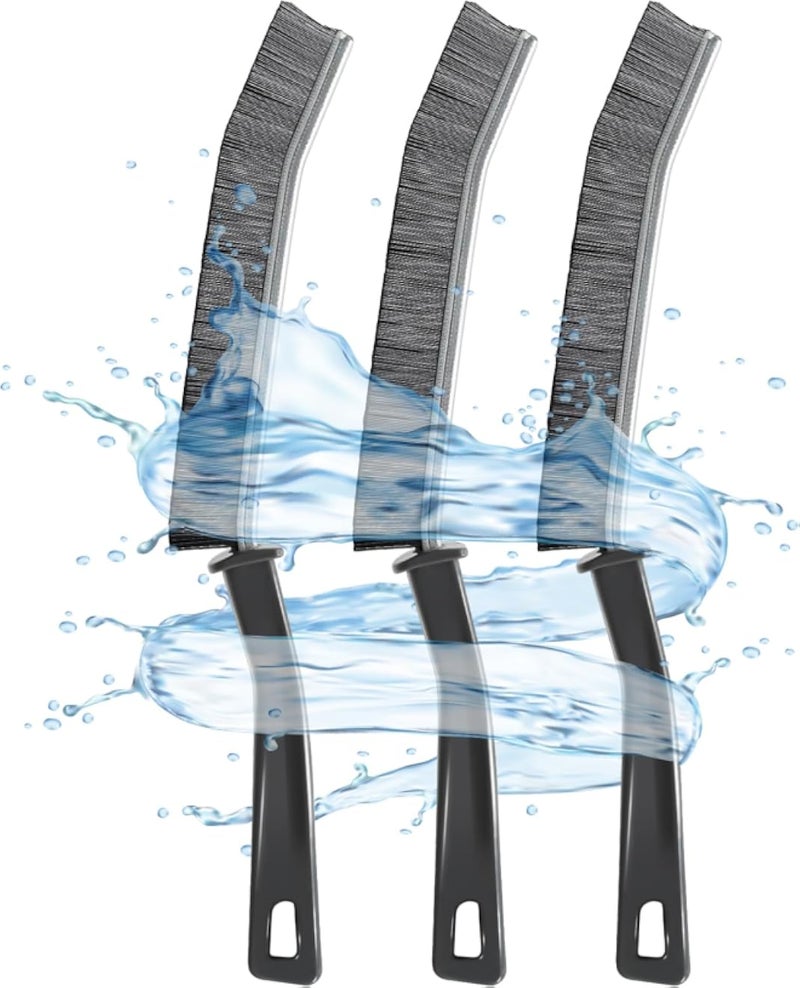 Crevice Gap Cleaning Brush, Hard Bristle Brushes for Small Spaces Cleaning, Thin Bathroom Gap Cleaning Brush, Gap Brush Suitable for Kitchen Surfaces, Windows Groove, Tiles & Faucets