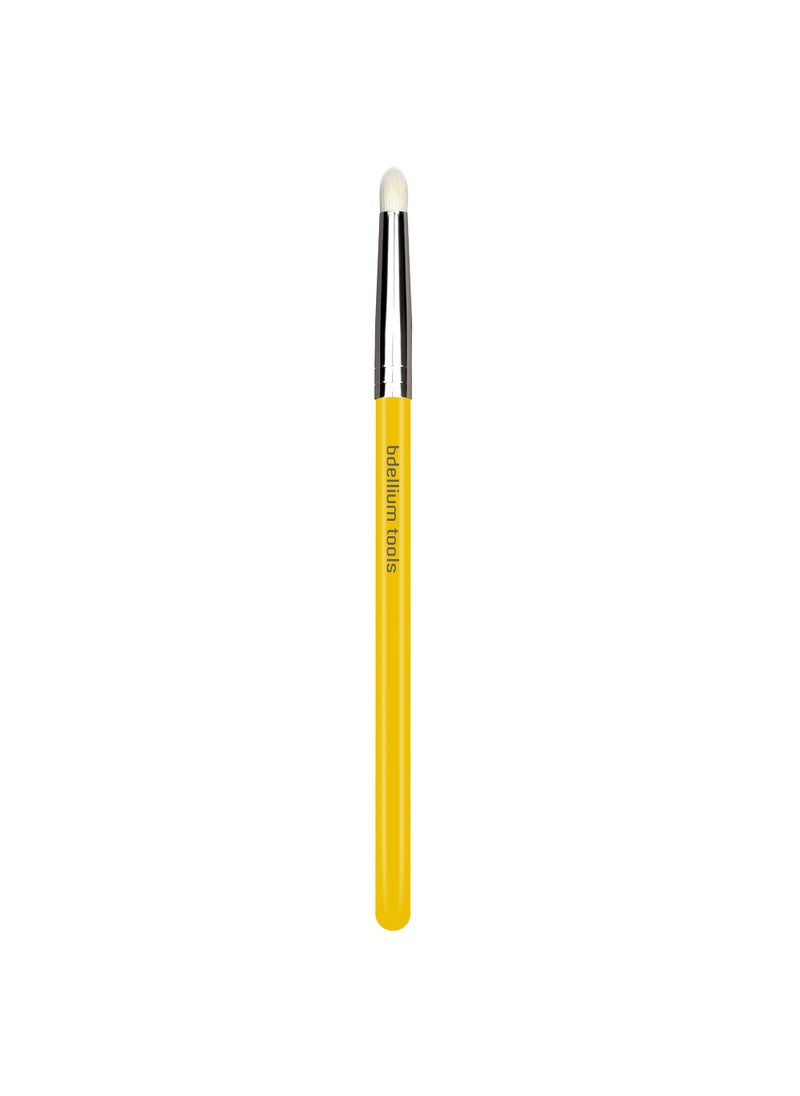 Bdellium Tools - Bdellium Tools Professional Makeup Brush - Studio Series 780 Pencil - With Mix of Soft Synthetic & Natural Fibers, For Blending Eye Makeup (Yellow, 1pc) - Image 1