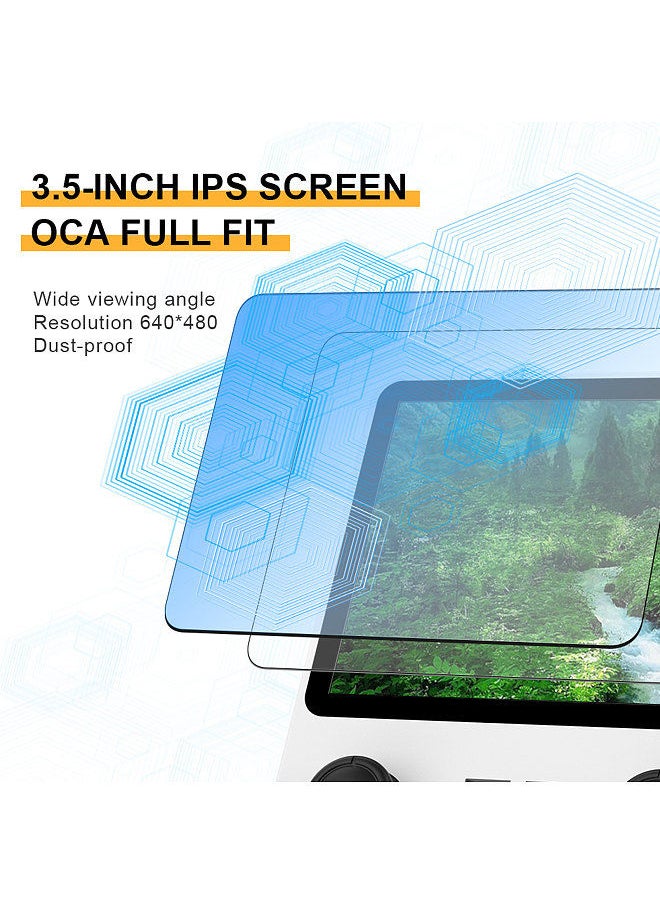 Powkiddy RGB20S Handheld Game Console Retro Game Player Open Source System Built-in 15000+ Games 3.5-inch IPS Screen 3.5mm Headphone Jack RK3326 3500mAh Rechargeable Battery