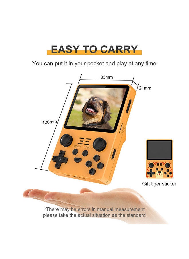 Powkiddy RGB20S Handheld Game Console Retro Game Player Open Source System Built-in 15000+ Games 3.5-inch IPS Screen 3.5mm Headphone Jack RK3326 3500mAh Rechargeable Battery