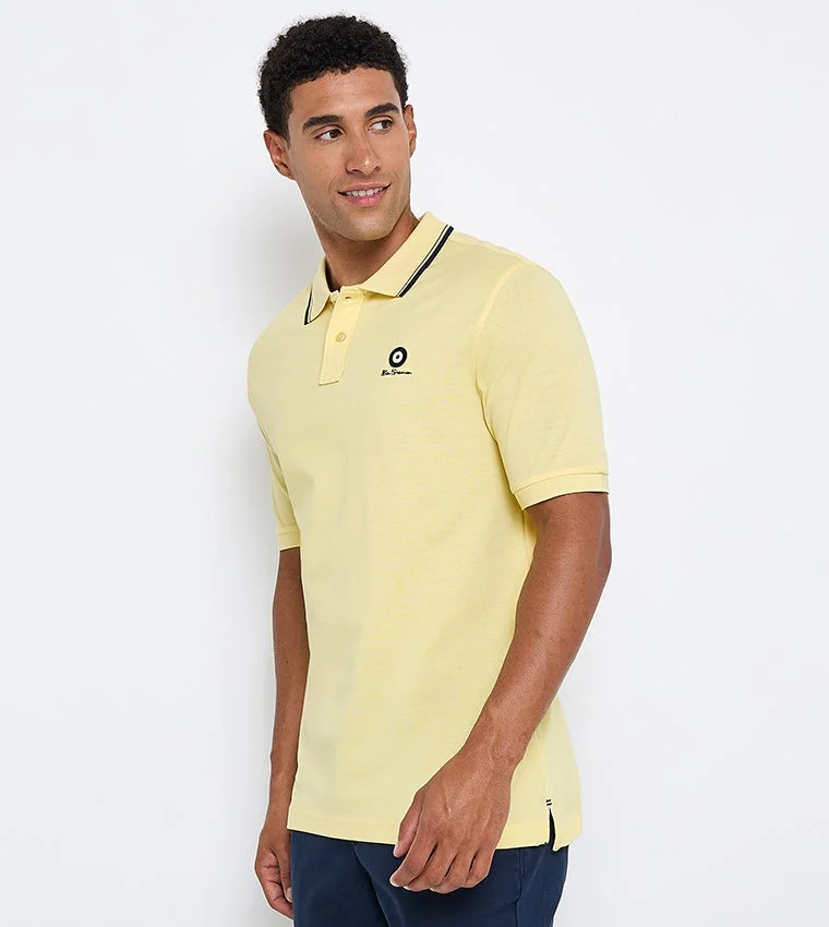 بين شيرمان Ben Sherman Men's Short Sleeve Solid Polo Tees