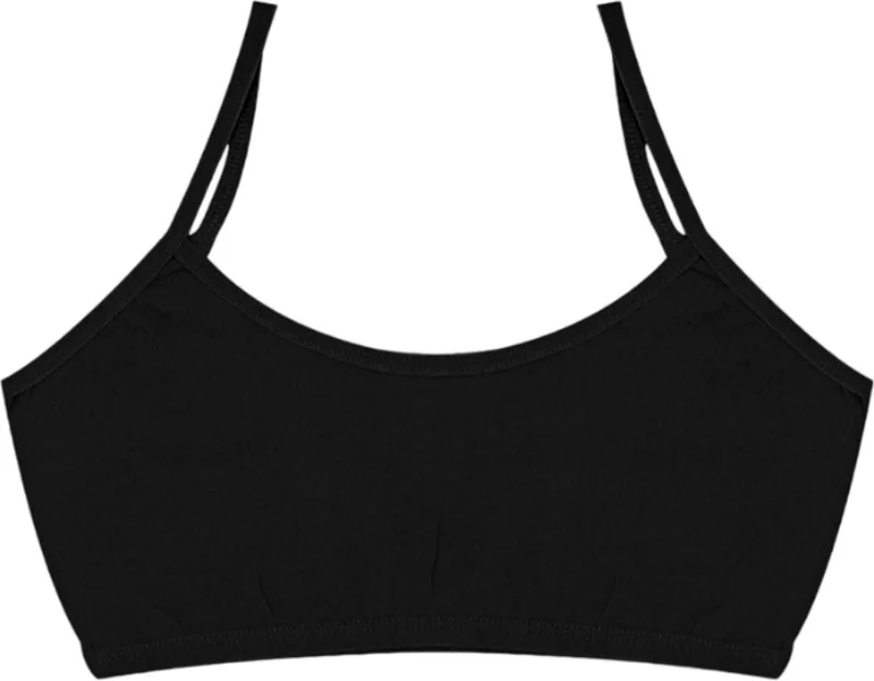 Arma Yıldız Arma Star Girl Child Colorful 6-Piece Padless Cotton Lycra Half Undershirt Training Bra Young Girl