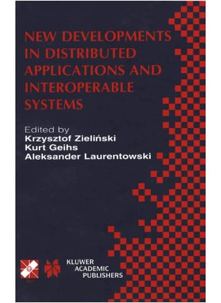 New Developments in Distributed Applications and I: Ifip Tc6 / Wg6.1 Third International Working Confe - pzsku/Z6E3401F222CD69F25ED7Z/45/1747922286/a59b2e27-ba24-4320-a79b-f4eeae4cccbd