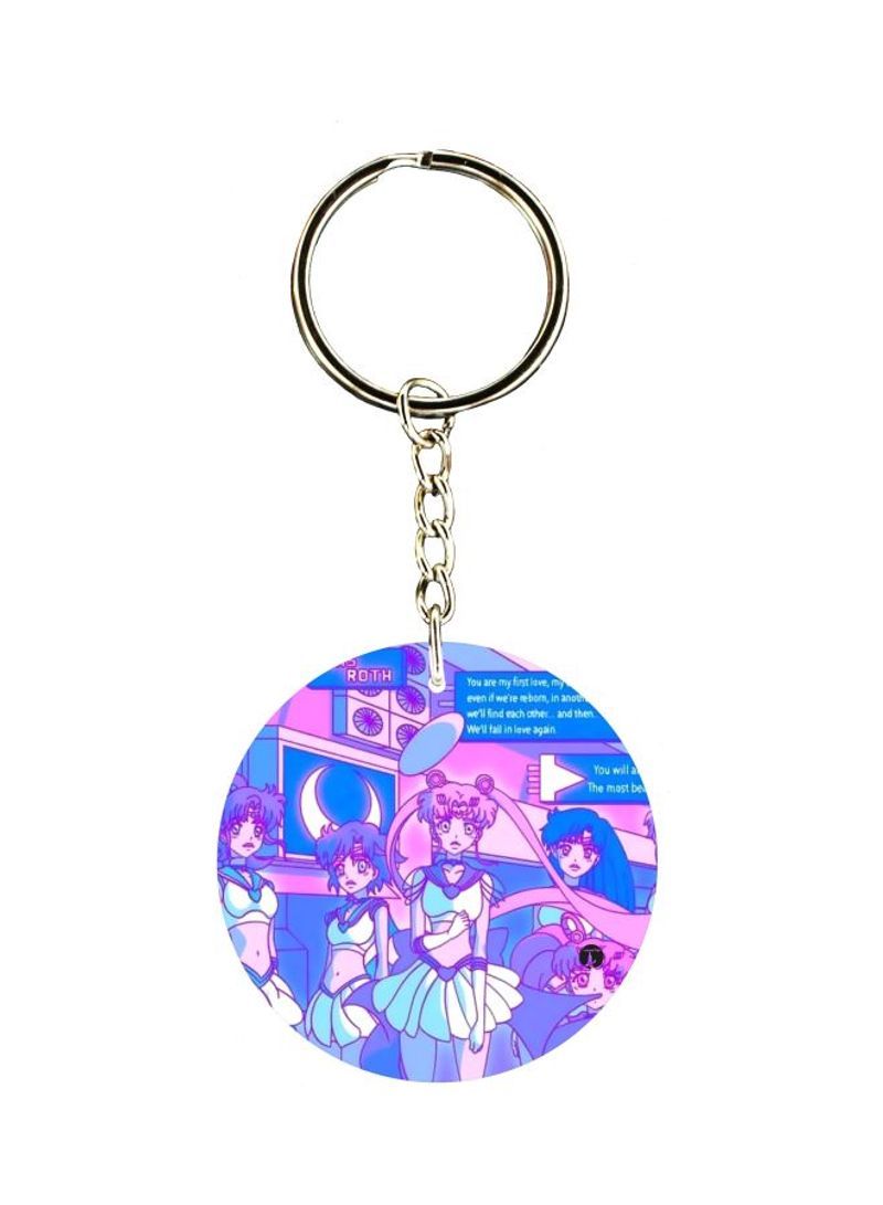 Printed Plastic Keychain