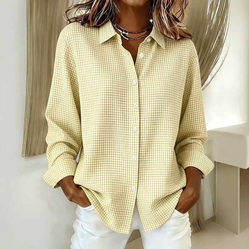 Women's Plaid Long Sleeve Shirt - Image 4
