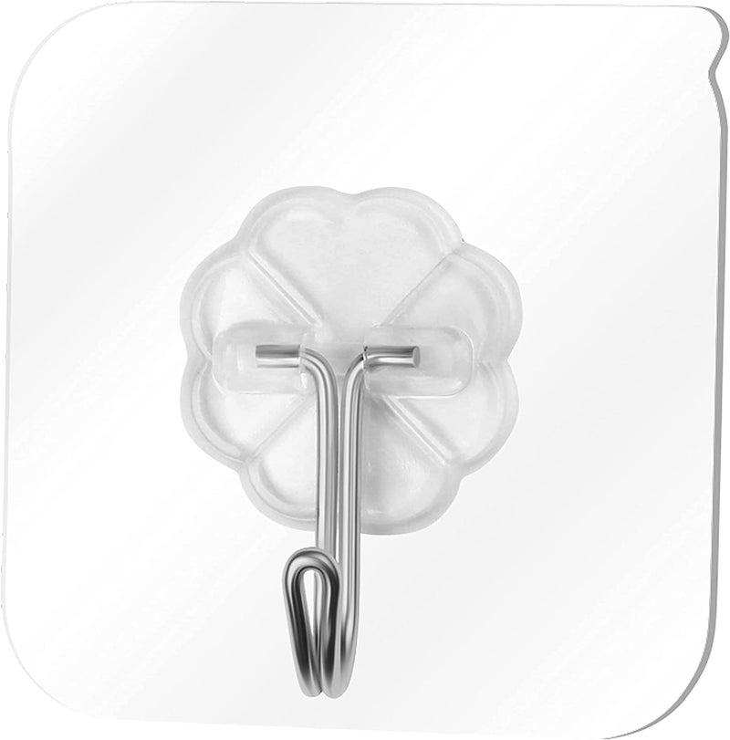 Cellowplus Cellowplus Wall Hooks for Hanging Strong Sticker Sticky Heavy Duty Home Kitchen Bathroom Key Frame Holders Pack of 15 Metal Silver  - Image 2