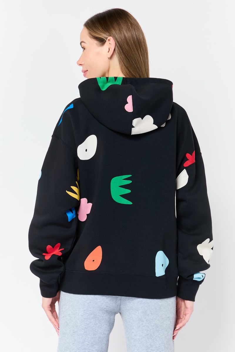 Nike Women Loose Fit Long Sleeve Outdoor Hoodie, Black - Image 3