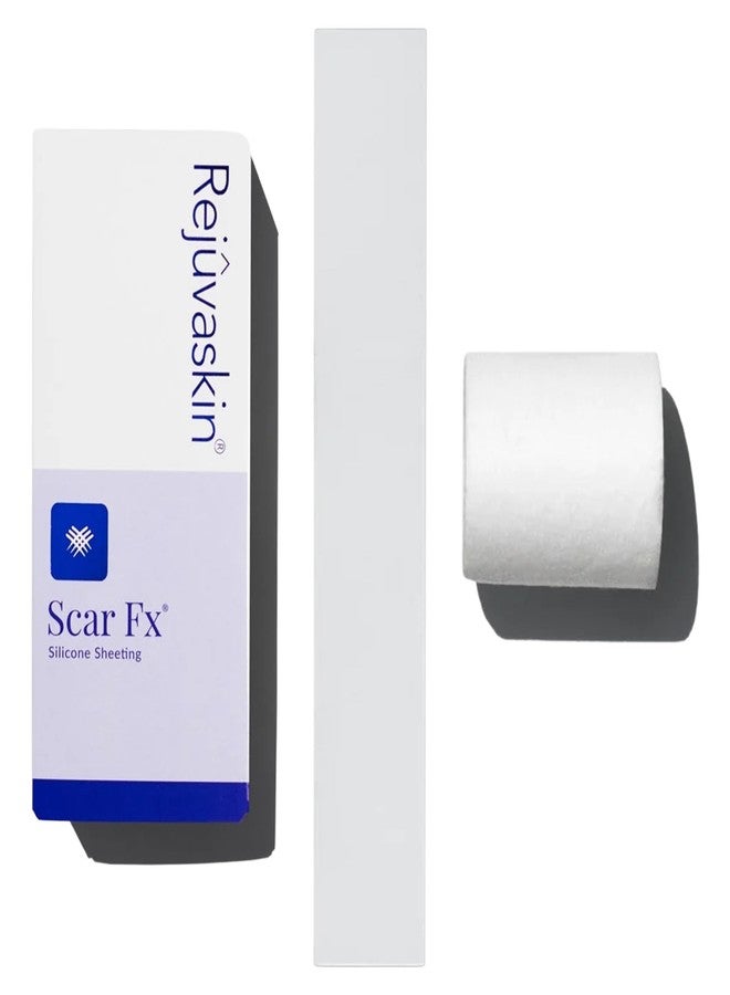 Rejuvaskin Scar Fx Silicone Sheeting, 1.5 Inch x 9 Inches Silicone Tape for C-Section Scars, 1 Sheet, Soften, Flatten & Reduce the Appearance of Scars - Image 1