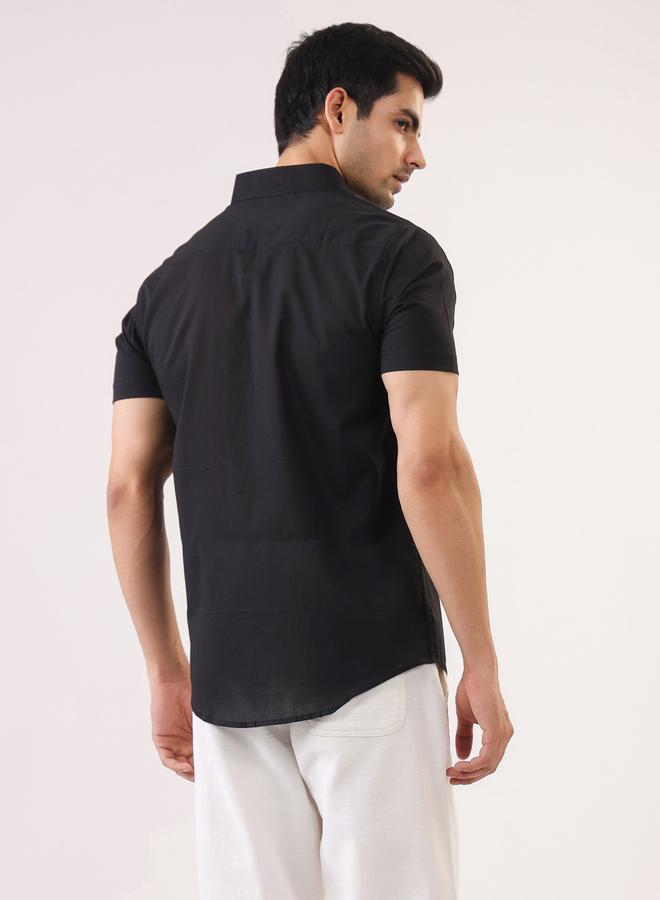 TRULOOM Men Solid Regular Fit Cotton Shirt - Image 3