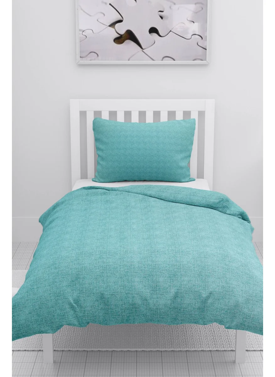 فافورا Gold Single Duvet Cover Set - Turquoise
