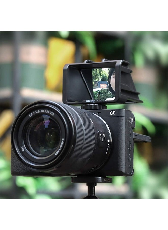 UURIG - UURig Vlog Selfie Flip Screen for Mirrorless Camera for Sony A7R3 A7III A7II A6000/A6300/A6500 Cold Shoe Bracket Microphone Mount for Fujifilm XT3 XT20 Canon Panasonic GX85 Nikon Z7 Reverse Mirror - Image 1