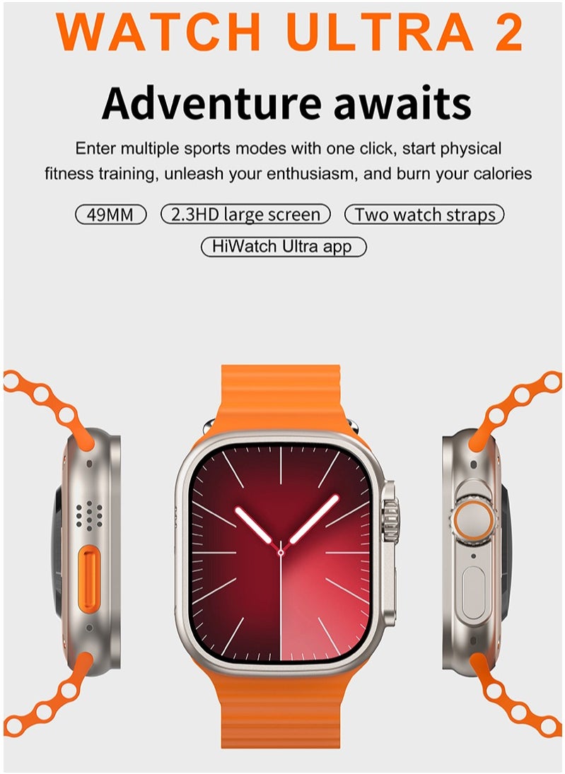 AROAQ - T900 Ultra Bluetooth Calling Smart Watch, 2.2" Big Display Multifunctional Smart Sports Watch, 220mah Battery Waterproof Smart Wrist Watch with All Sports Features And Health Tracker, (Black) - Image 1