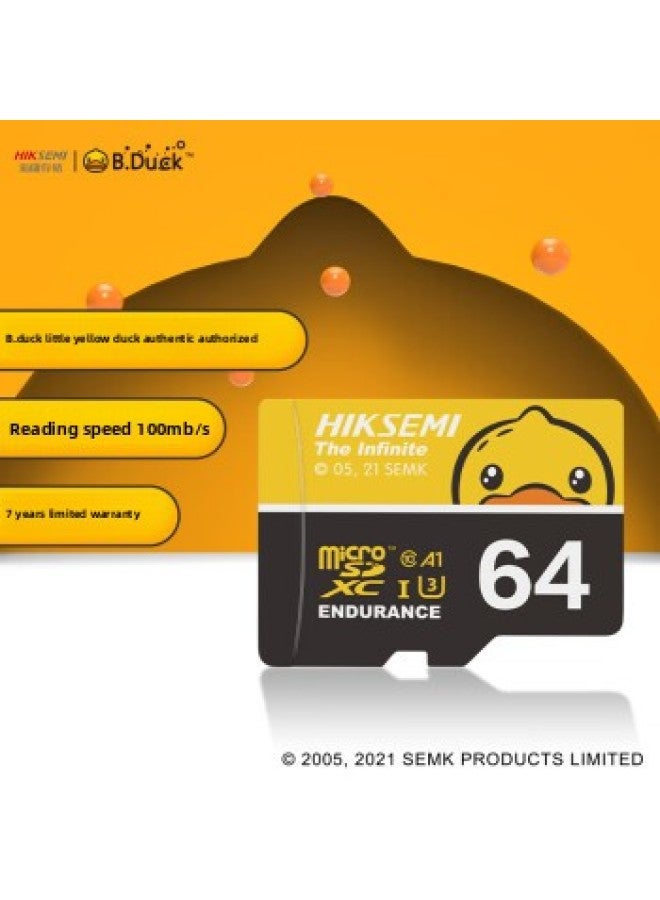 Hikang storage (HIKSEMI)64GB TF(MicroSD) memory card U3 C10 A1 4K video