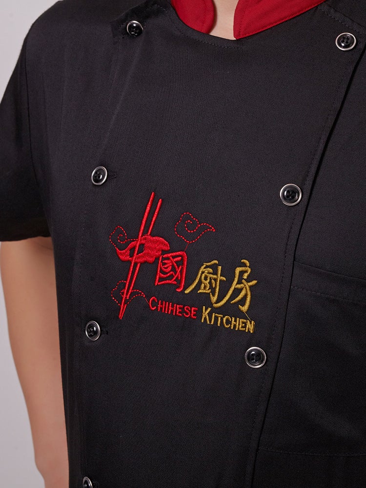 Chef Clothes Short Sleeve Summer Kitchen Restaurant Chef Work Clothes Long Sleeve School Canteen Kitchen Clothes Plus Size - Image 5