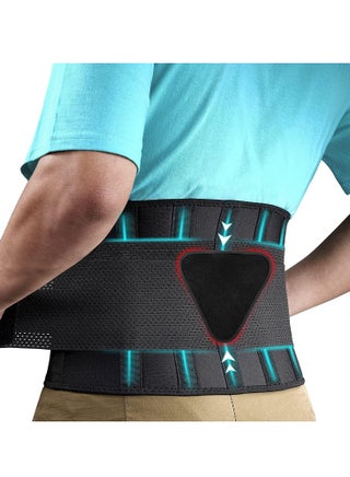 Back Brace Support Belt-Lumbar Support Back Brace for Back Pain, Sciatica, Scoliosis, Herniated Disc Adjustable Support Straps-Lower Back Brace with Removable Lumbar Pad for Men & Women - pzsku/Z6E34FE1C1AE18ED4CC43Z/45/_/1705730900/8e48d89b-07e9-483b-8e56-39a1a244abd5