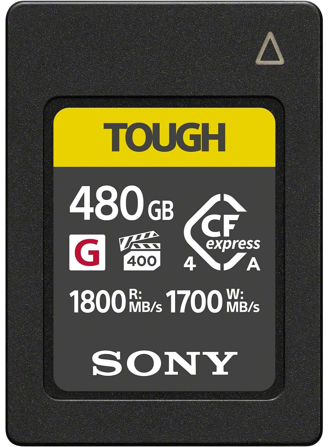 Sony Tough CFexpress Type A Flash Memory Card | VPG400 High Speed G Series with Video Performance Guarantee (Read Speed 1800MB/s, Write Speed 1700MB/s) - CEA-G480T - 480 GB