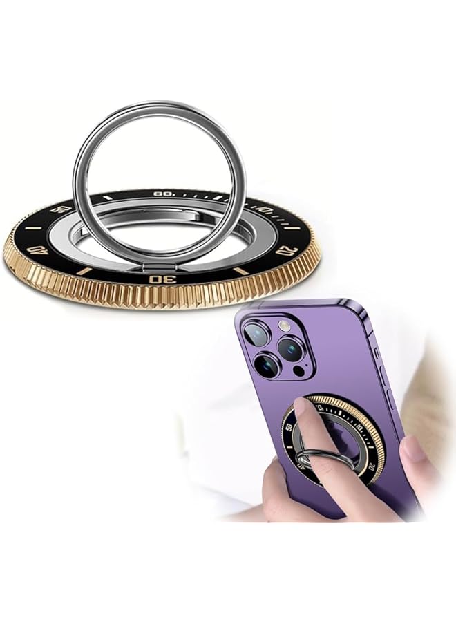 Green Tiger Magnetic Phone Ring Holder Grip for MagSafe, 360° Rotate Phone Ring Holder Finger Stand Double-Sided Magnetic for Magsafe Stand Fit for iPhone 15 14 13 12 Pro Max Mini, for MagSafe Accessories - Image 1