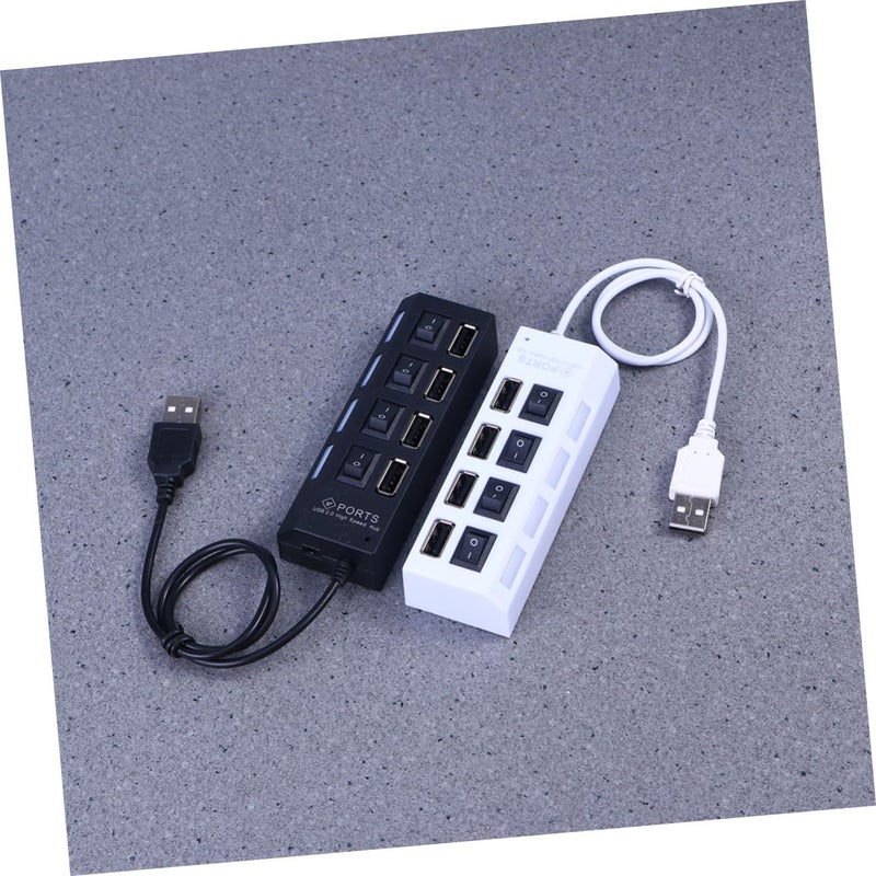 بوز هاب USB من هابي يامي مع نقل بيانات عالي السرعة مستقل، مناسب للابتوب، لونه أسود. - Image 3