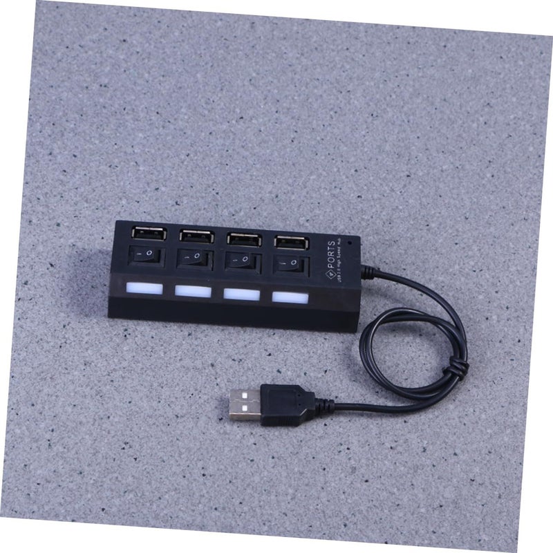 بوز هاب USB من هابي يامي مع نقل بيانات عالي السرعة مستقل، مناسب للابتوب، لونه أسود. - Image 4