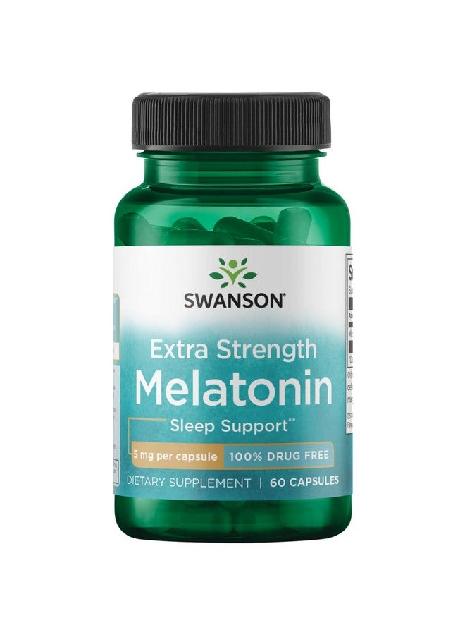 سوانسون إكسترا سترينجث ميلاتونين 5 مجم 60 كبسولة - Image 1