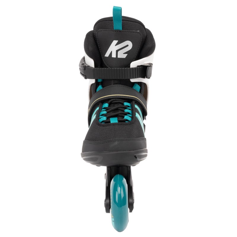 K2 Kinetic 80 Women's Inline Skates - Black/Turquoise, 11.0 - Image 3