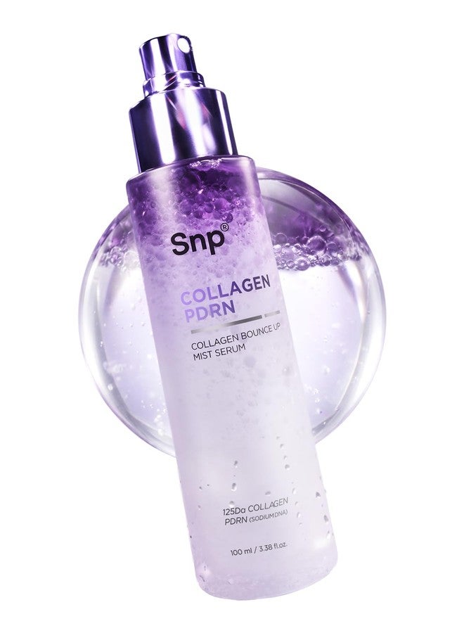 SNP Collagen Bounce Up Mist Serum 100ml — Korean 2-Layer Face Mist with 8 Types of Collagen & PDRN | Firming, Hydrating & Radiance Boost | K-Beauty Glow Mist for All Skin Types | 3.38 Oz - Image 1