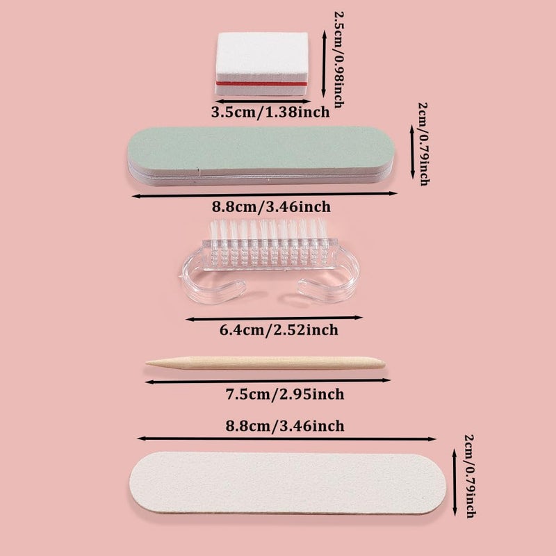 Nopatia 5 Pcs Mini Manicure and Nail Care Kit - Portable Nail Polish & Trimmer Kit - Easy to Use Complete Personal Care Case for Home and Travel - Image 1