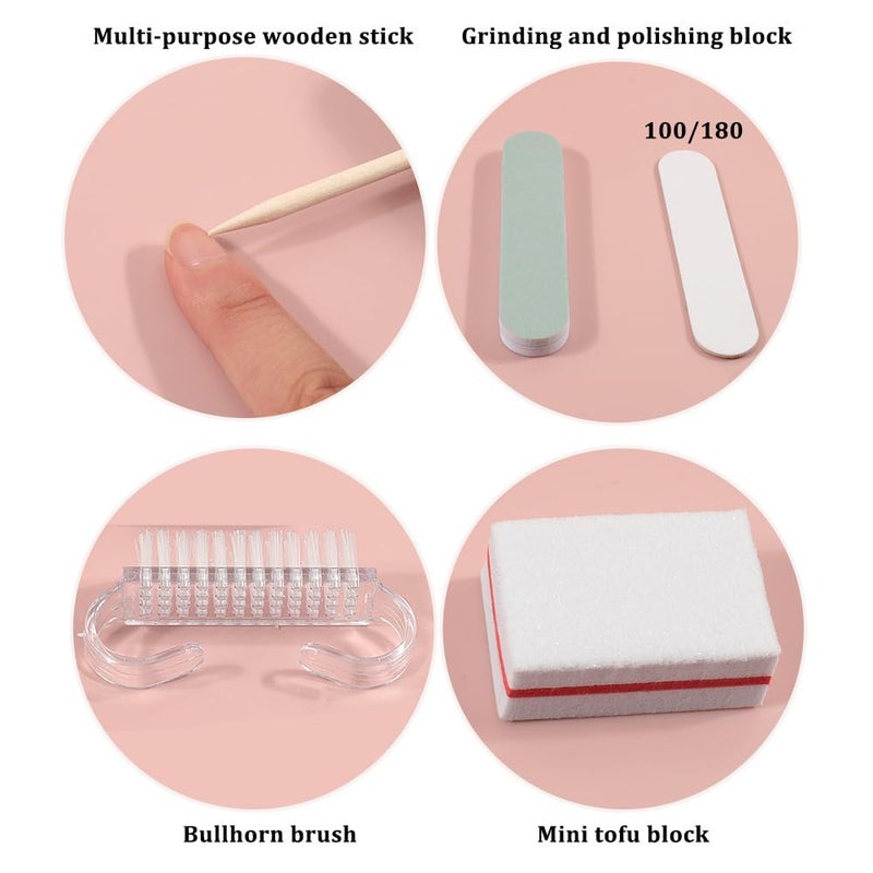 Nopatia 5 Pcs Mini Manicure and Nail Care Kit - Portable Nail Polish & Trimmer Kit - Easy to Use Complete Personal Care Case for Home and Travel - Image 2