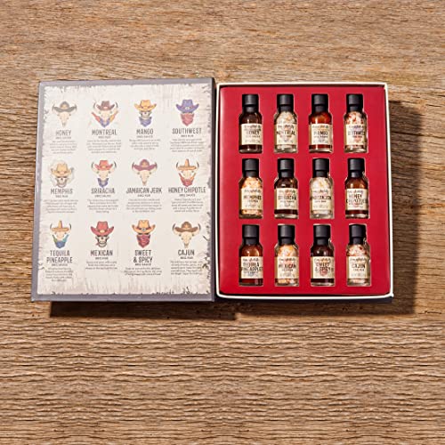 Thoughtfully Gourmet Wild WesternThemed BBQ Sauce and Rubs Book Gift Set Includes Honey Montreal Rub More Set of 12 - Image 3