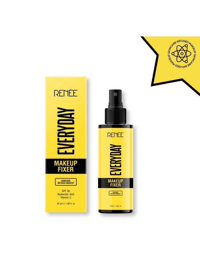 Renee Everyday Makeup Fixer, Lightweight & Non-Greasy, Locks Makeup For A Lasting Dewy Finish, Hydrates & Refreshes, Enriched With Aloe, Hyaluronic Acid & Vitamin C & Spf 30, 50Ml  - Image 2