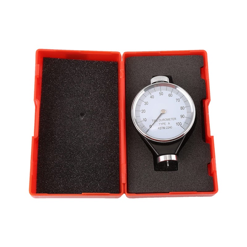 Hilitand Rubber Hardness Tester, Shore Type A/O/D Rubber Tire Durometer Hardness Tester Meter 0-100 HA (A Type) - Image 1