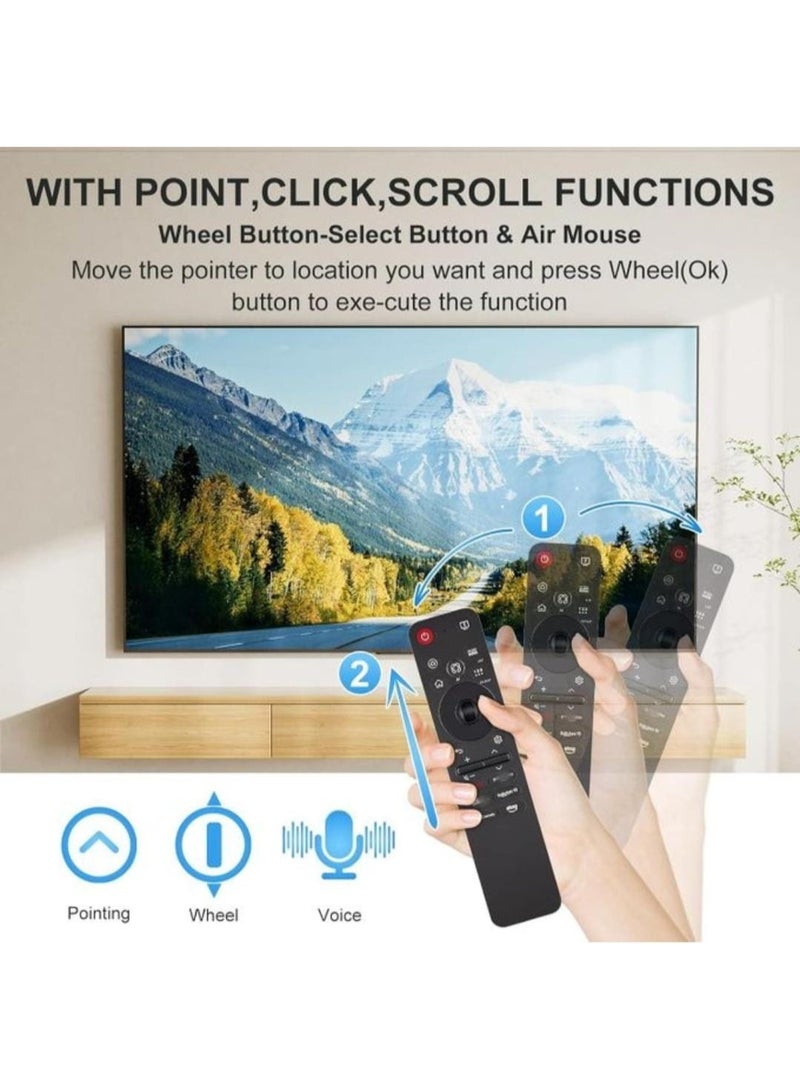 LG Magic Remote Control (MR25GA) Compatible with LG Remote 2025 TVs OLED G5 C5 B5 Series QNED 92A 85A 80A Series,Voice Remote Control with L G TVs Includes AI, Pointer and Alexa Voice - Image 4